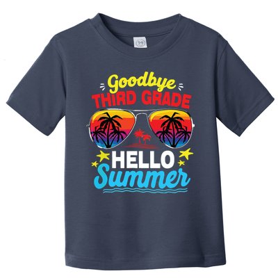 Goodbye 3rd Grade Hello Summer Graduation Last Day Of School Toddler T-Shirt