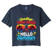 Goodbye 3rd Grade Hello Summer Graduation Last Day Of School Crop Top