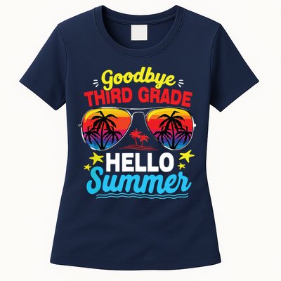 Goodbye 3rd Grade Hello Summer Graduation Last Day Of School Womens T-Shirt