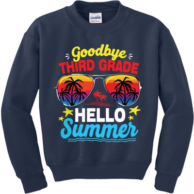 Goodbye 3rd Grade Hello Summer Graduation Last Day Of School Kids Sweatshirt