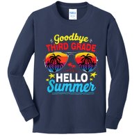 Goodbye 3rd Grade Hello Summer Graduation Last Day Of School Kids Long Sleeve Shirt