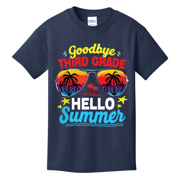 Goodbye 3rd Grade Hello Summer Graduation Last Day Of School Kids T-Shirt