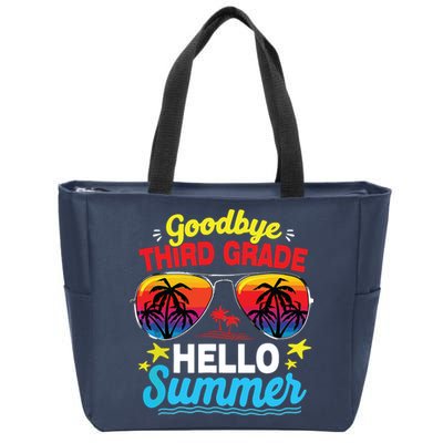 Goodbye 3rd Grade Hello Summer Graduation Last Day Of School Zip Tote Bag