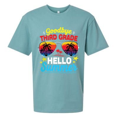 Goodbye 3rd Grade Hello Summer Graduation Last Day Of School Sueded Cloud Jersey T-Shirt