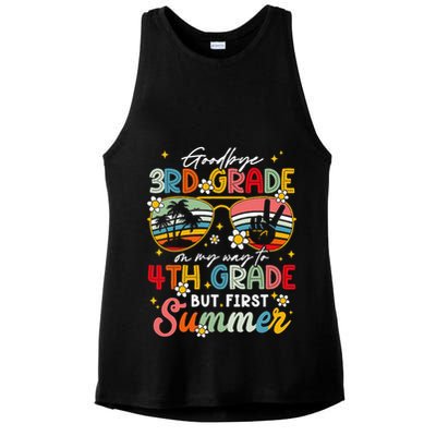 Goodbye 3rd Grade Graduation 2025 On My Way To 4th Grade Ladies PosiCharge Tri-Blend Wicking Tank