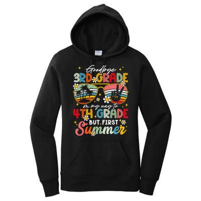 Goodbye 3rd Grade Graduation 2025 On My Way To 4th Grade Women's Pullover Hoodie