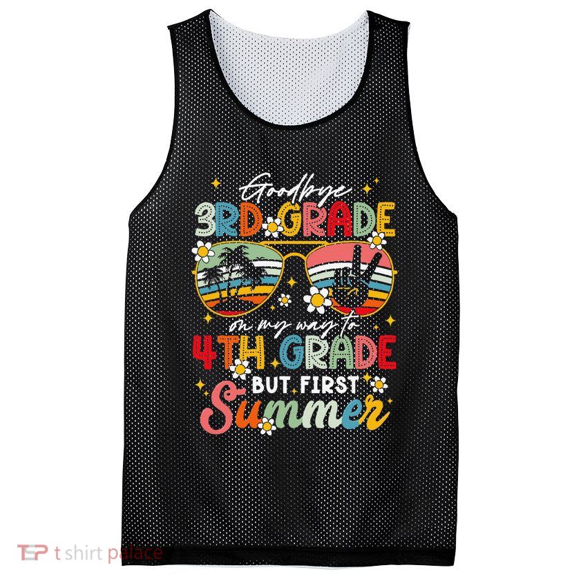 Goodbye 3rd Grade Graduation 2025 On My Way To 4th Grade Mesh Reversible Basketball Jersey Tank