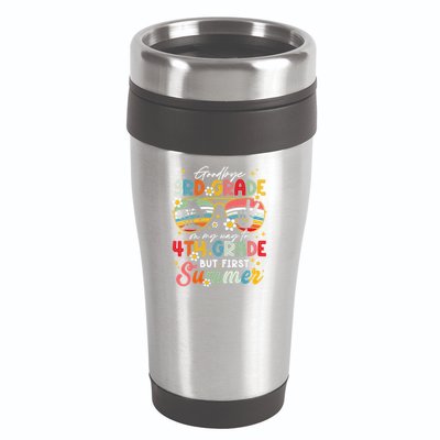 Goodbye 3rd Grade Graduation 2025 On My Way To 4th Grade 16oz Travel Tumbler