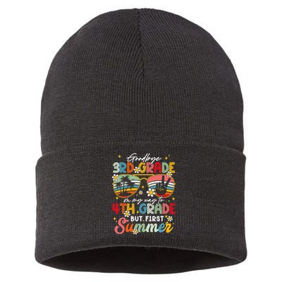 Goodbye 3rd Grade Graduation 2025 On My Way To 4th Grade Sustainable Knit Beanie