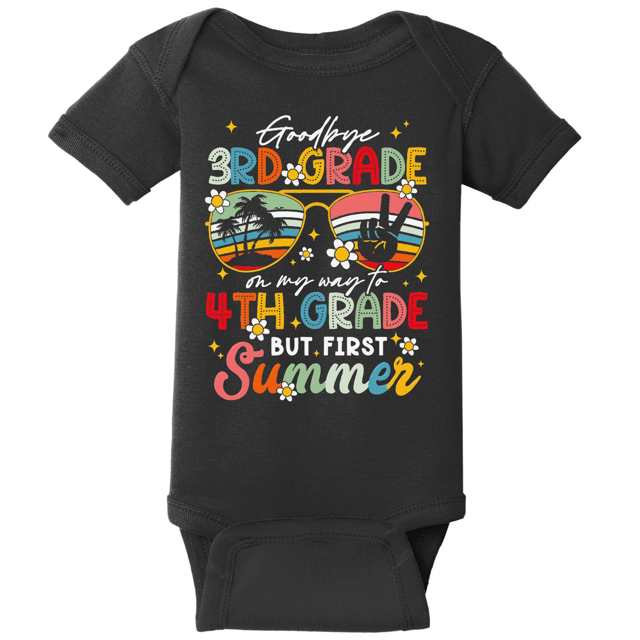 Goodbye 3rd Grade Graduation 2025 On My Way To 4th Grade Baby Bodysuit
