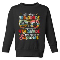 Goodbye 3rd Grade Graduation 2025 On My Way To 4th Grade Toddler Sweatshirt