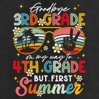 Goodbye 3rd Grade Graduation 2025 On My Way To 4th Grade Microfiber Hand Towel