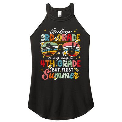 Goodbye 3rd Grade Graduation 2025 On My Way To 4th Grade Women's Perfect Tri Rocker Tank