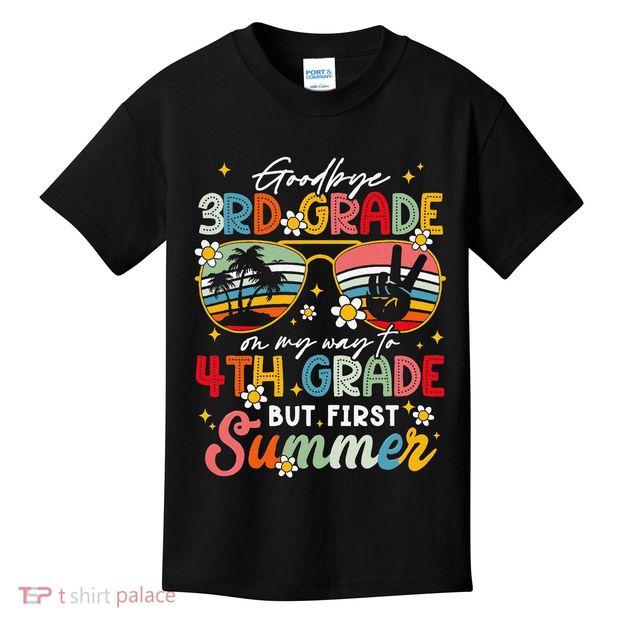 Goodbye 3rd Grade Graduation 2025 On My Way To 4th Grade Kids T-Shirt
