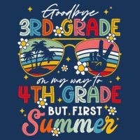 Goodbye 3rd Grade Graduation 2025 On My Way To 4th Grade Infant Baby Jersey Bodysuit