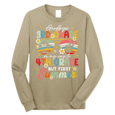 Goodbye 3rd Grade Graduation 2025 On My Way To 4th Grade Long Sleeve Shirt