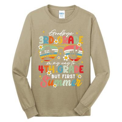 Goodbye 3rd Grade Graduation 2025 On My Way To 4th Grade Tall Long Sleeve T-Shirt