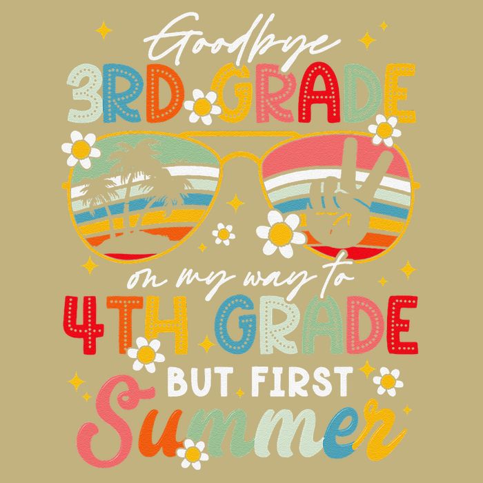 Goodbye 3rd Grade Graduation 2025 On My Way To 4th Grade Tall Long Sleeve T-Shirt