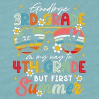 Goodbye 3rd Grade Graduation 2025 On My Way To 4th Grade Sueded Cloud Jersey T-Shirt