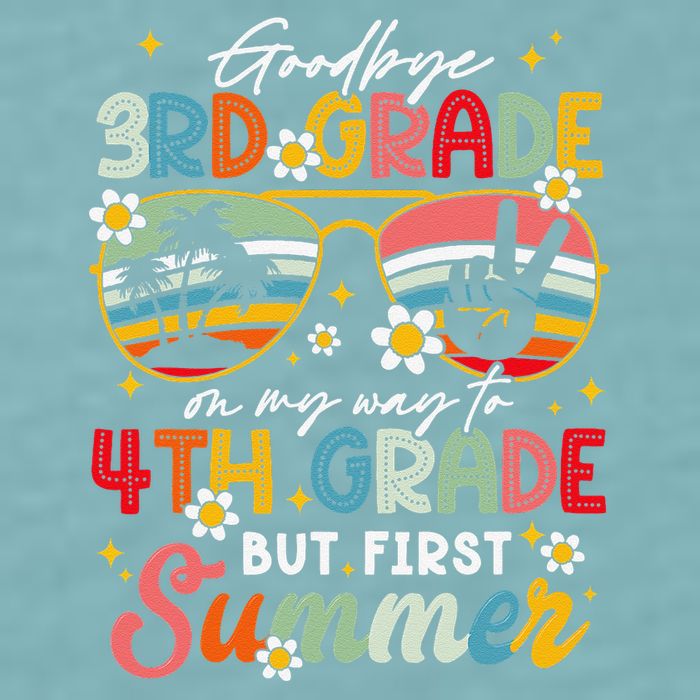 Goodbye 3rd Grade Graduation 2025 On My Way To 4th Grade Sueded Cloud Jersey T-Shirt