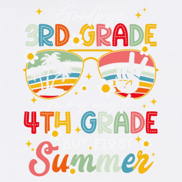 Goodbye 3rd Grade Graduation 2025 On My Way To 4th Grade Garment-Dyed Sweatshirt