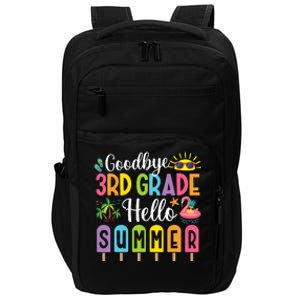 Goodbye 3rd Grade Hello Summer Popsicle Ice Last Day Impact Tech Backpack