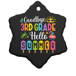 Goodbye 3rd Grade Hello Summer Popsicle Ice Last Day Ceramic Star Ornament