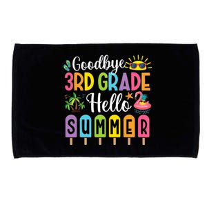 Goodbye 3rd Grade Hello Summer Popsicle Ice Last Day Microfiber Hand Towel