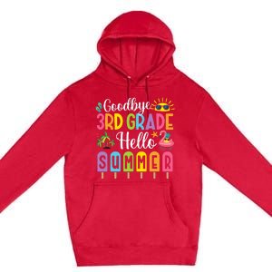 Goodbye 3rd Grade Hello Summer Popsicle Ice Last Day Premium Pullover Hoodie