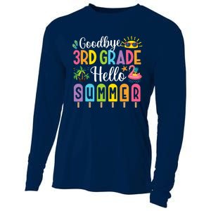 Goodbye 3rd Grade Hello Summer Popsicle Ice Last Day Cooling Performance Long Sleeve Crew