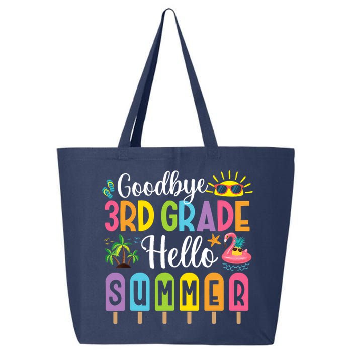 Goodbye 3rd Grade Hello Summer Popsicle Ice Last Day 25L Jumbo Tote