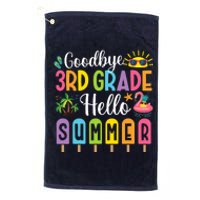 Goodbye 3rd Grade Hello Summer Popsicle Ice Last Day Platinum Collection Golf Towel