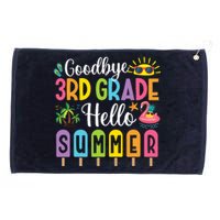 Goodbye 3rd Grade Hello Summer Popsicle Ice Last Day Grommeted Golf Towel