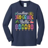 Goodbye 3rd Grade Hello Summer Popsicle Ice Last Day Kids Long Sleeve Shirt