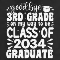 Goodbye 3rd Grade Clas Of 2034 Graduate 3rd Grade Cool Comfort Performance Bucket Hat