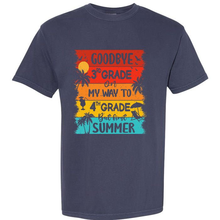 Goodbye 3rd Grade Hello Summer Last Day Of School Graduation Garment-Dyed Heavyweight T-Shirt