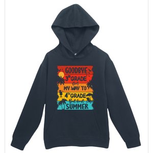 Goodbye 3rd Grade Hello Summer Last Day Of School Graduation Urban Pullover Hoodie