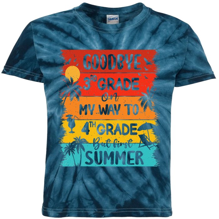 Goodbye 3rd Grade Hello Summer Last Day Of School Graduation Kids Tie-Dye T-Shirt