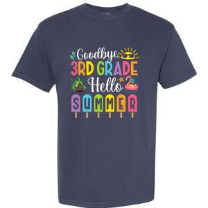 Goodbye 3rd Grade Hello Summer Popsicle Ice Last Day Garment-Dyed Heavyweight T-Shirt