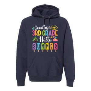 Goodbye 3rd Grade Hello Summer Popsicle Ice Last Day Premium Hoodie