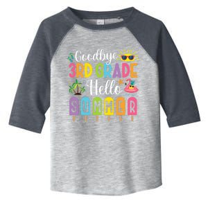 Goodbye 3rd Grade Hello Summer Popsicle Ice Last Day Toddler Fine Jersey T-Shirt