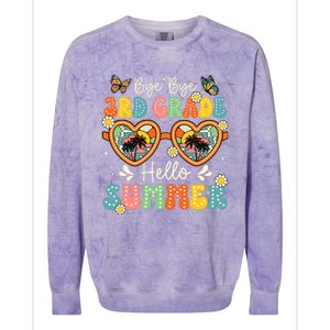 Goodbye 3rd Grade Hello Summer Last Day Of School Boy Colorblast Crewneck Sweatshirt