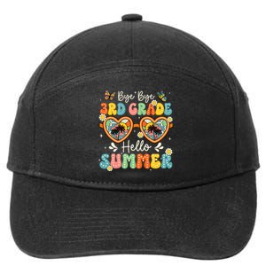 Goodbye 3rd Grade Hello Summer Last Day Of School Boy 7-Panel Snapback Hat