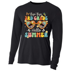 Goodbye 3rd Grade Hello Summer Last Day Of School Boy Cooling Performance Long Sleeve Crew