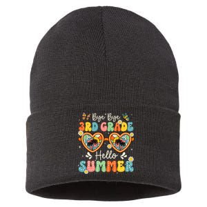 Goodbye 3rd Grade Hello Summer Last Day Of School Boy Sustainable Knit Beanie