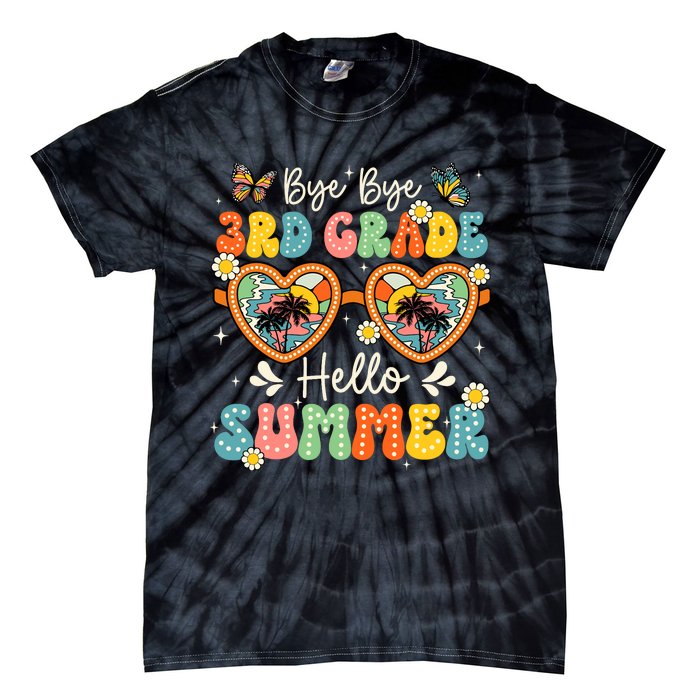 Goodbye 3rd Grade Hello Summer Last Day Of School Boy Tie-Dye T-Shirt