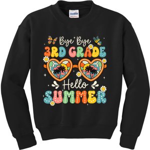 Goodbye 3rd Grade Hello Summer Last Day Of School Boy Kids Sweatshirt