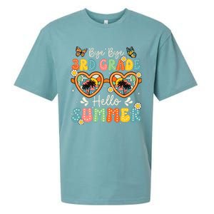 Goodbye 3rd Grade Hello Summer Last Day Of School Boy Sueded Cloud Jersey T-Shirt