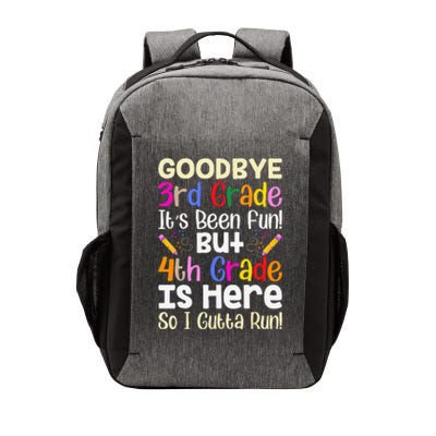 Goodbye 3rd Grade Hello 4th Grade Back To Shcool Outfit Vector Backpack