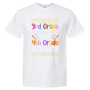 Goodbye 3rd Grade Hello 4th Grade Back To Shcool Outfit Garment-Dyed Heavyweight T-Shirt